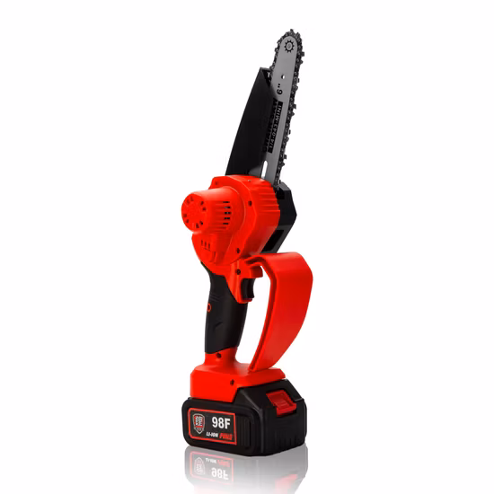 Power Tools 6inch 21V Portable Handheld Lithium Battery Chain Saws Electric Mini Chainsaw for Garden
